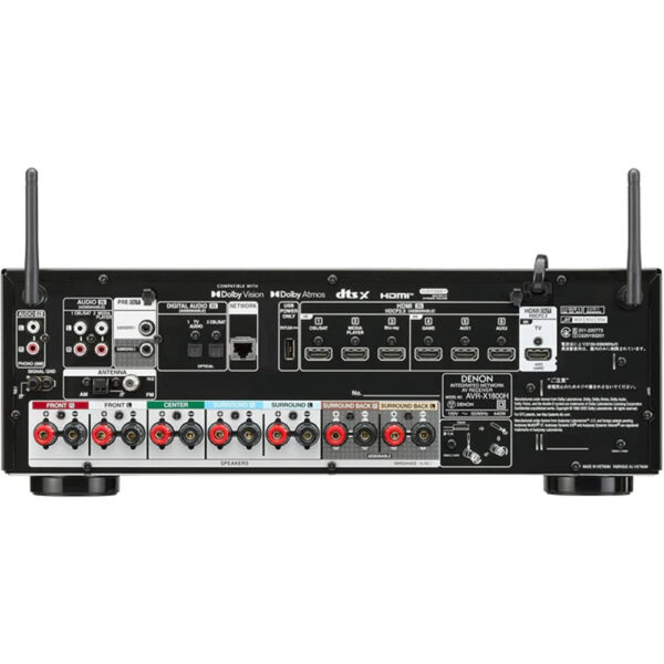 Denon AVR-X1800H 7.2-Channel 8K AV Receiver with HEOS® Built in - Image 4
