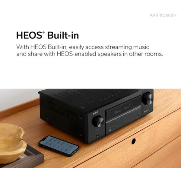 Denon AVR-X1800H 7.2-Channel 8K AV Receiver with HEOS® Built in - Image 7