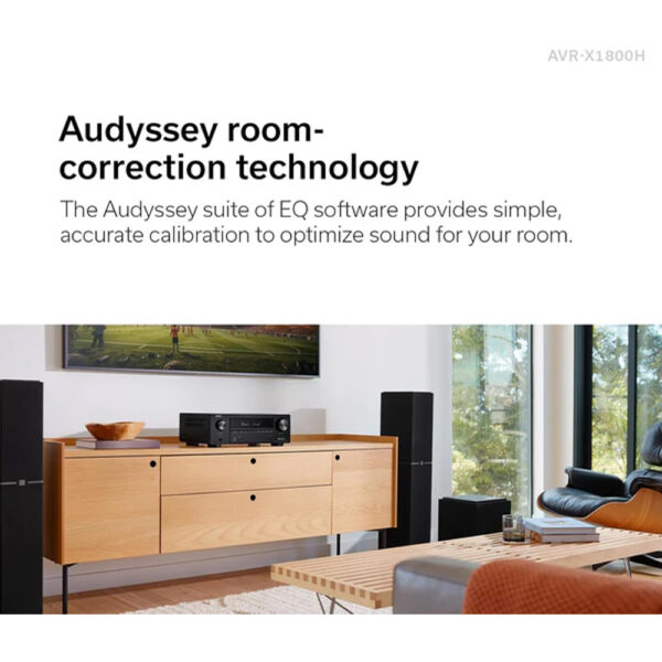 Denon AVR-X1800H 7.2-Channel 8K AV Receiver with HEOS® Built in - Image 9