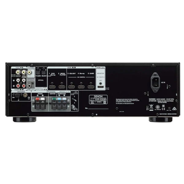 Denon AVR-X250BT 5.1 Channel 4K Ultra HD AV Receiver With Bluetooth - Image 6