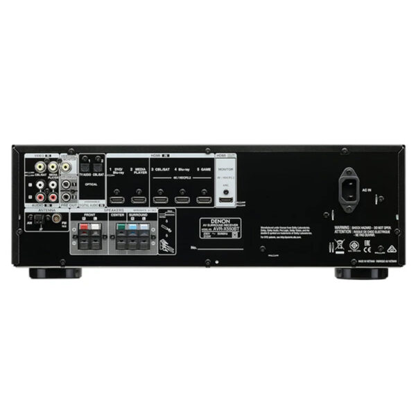 Denon AVR-X550BT 5.2 Channel 4K Ultra HD AV Receiver with Bluetooth - Image 2