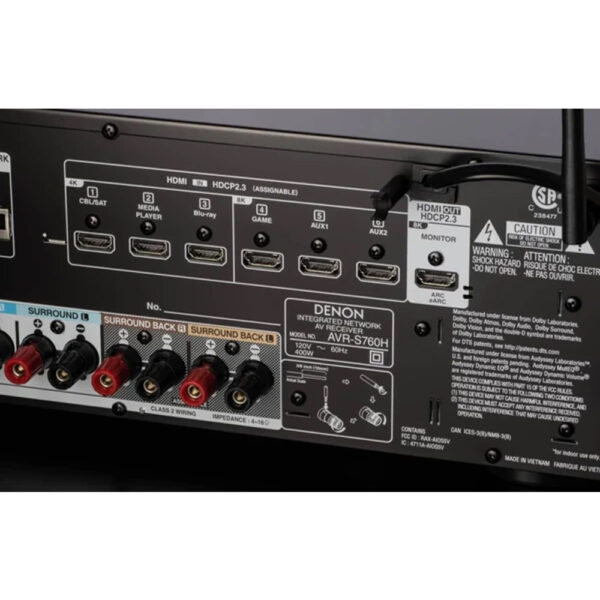 Denon AVR-S960H 7.2 channel 8K Ultra HD AV receiver - Image 5